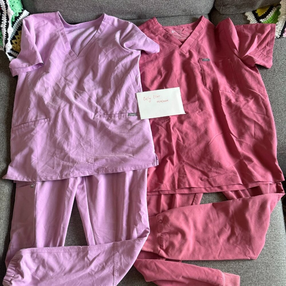 Figs Scrub Set- Size M Tops, size M Tall Bottoms ( BCA Quartz OR Dusk)